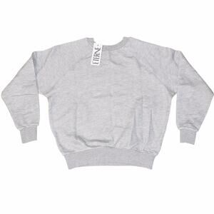 ÉTERNE Shrunken Raglan Sweatshirt Heather Gray NWT Women’s Size Medium